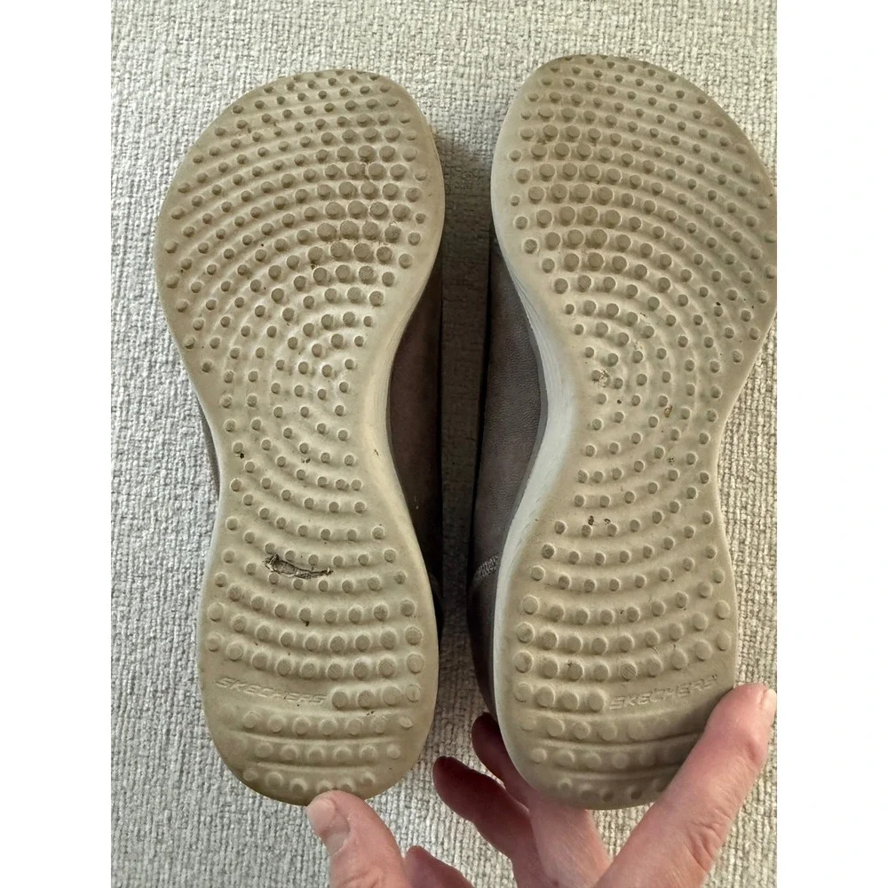Skechers Air Cool Shoes Womens Size 7 Brown Memory Foam Slip On Comfort Loafer